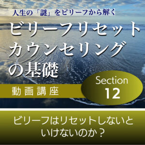 ビリーフはリセットしないといけないのか？ 【ビリーフリセット・カウンセリングの基礎】Section12単品