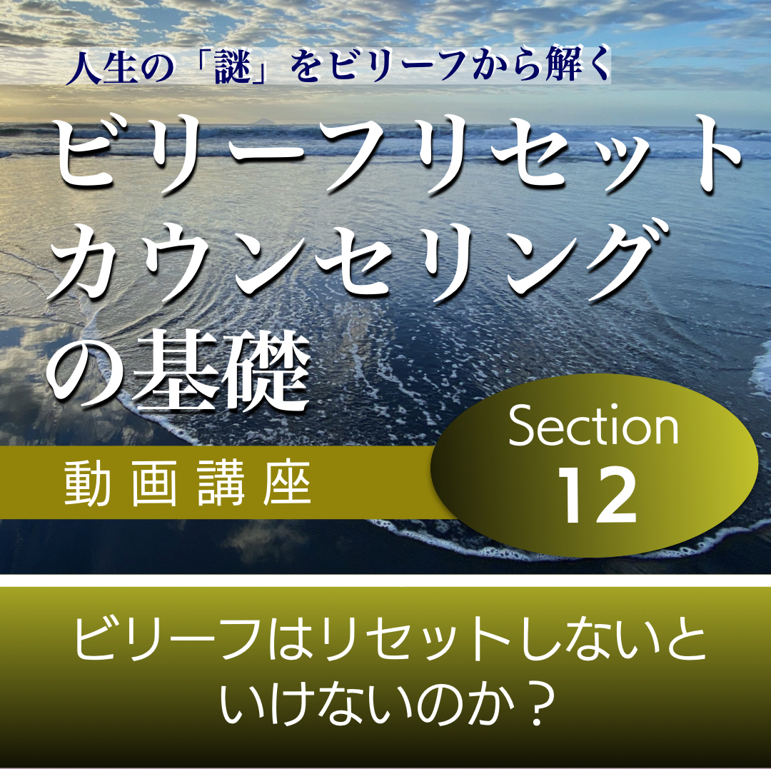 ビリーフはリセットしないといけないのか? 【ビリーフリセット・カウンセリングの基礎】Section12単品