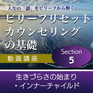 生きづらさの始まり・インナーチャイルド 【ビリーフリセット・カウンセリングの基礎】Section5単品