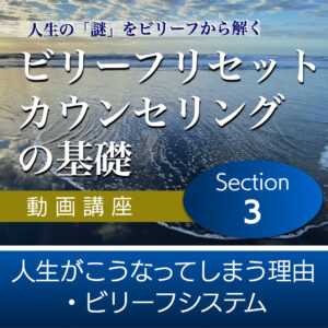 人生がこうなってしまう理由・ビリーフシステム　 【ビリーフリセット・カウンセリングの基礎】Section3単品