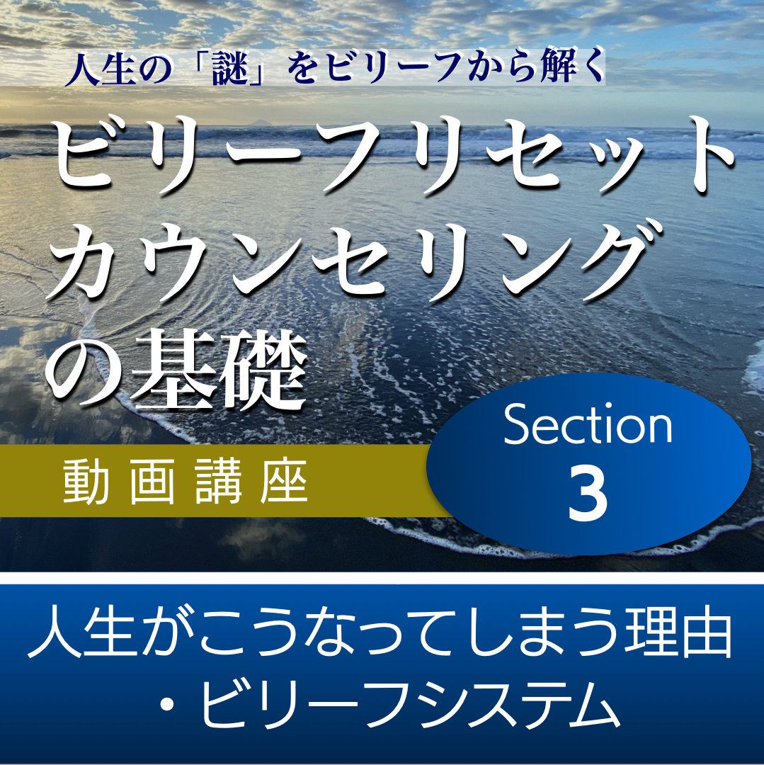 人生がこうなってしまう理由・ビリーフシステム 【ビリーフリセット・カウンセリングの基礎】Section3単品