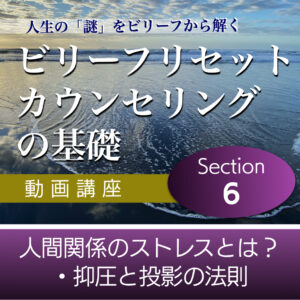 人間関係のストレスとは？・抑圧と投影の法則 【ビリーフリセット・カウンセリングの基礎】Section6単品