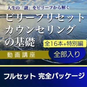 フルセット16本+特別編【ビリーフリセット・カウンセリングの基礎】